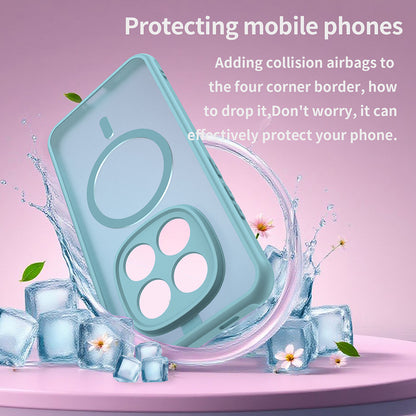 Puzdro MagSafe pre Xiaomi Redmi Note 15 Pro 5G, Techsuit, HaloFrost II, Svetlozelená