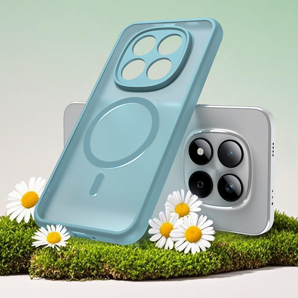 Puzdro MagSafe pre Xiaomi Redmi Note 15 Pro 5G, Techsuit, HaloFrost II, Svetlozelená