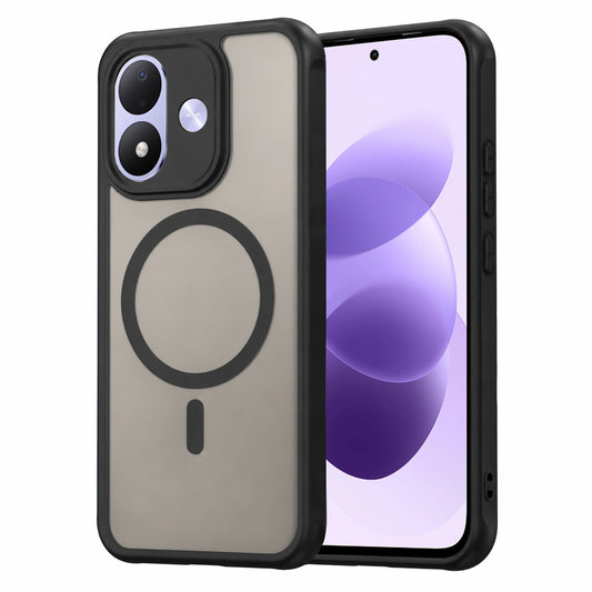 MagSafe puzdro pre Xiaomi Redmi Note 17 4G / Note 17 5G, Techsuit, HaloFrost II, čierne
