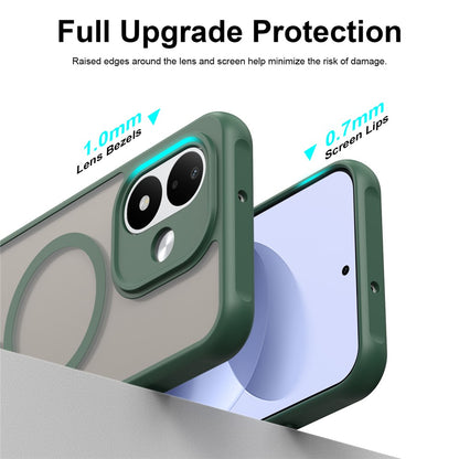 Puzdro MagSafe pre Xiaomi Redmi Note 17 4G / Note 17 5G, Techsuit, HaloFrost II, zelené