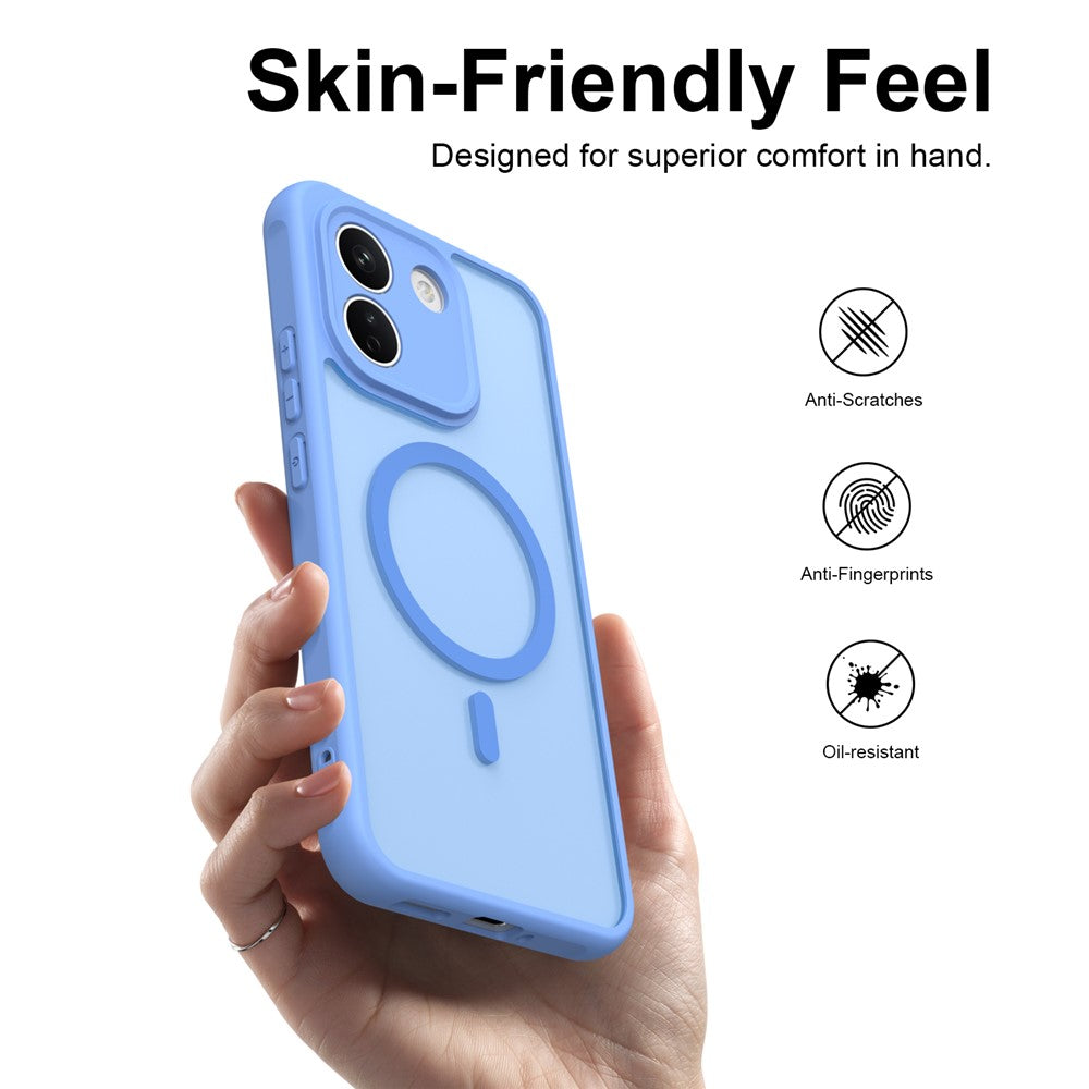 Puzdro MagSafe pre Xiaomi Redmi Note 17 Pro, Techsuit, HaloFrost II, modré