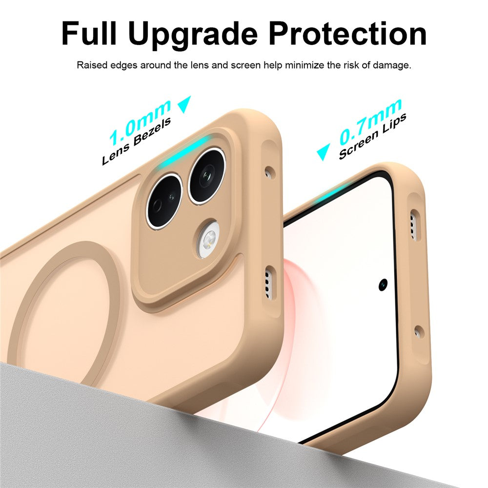Puzdro MagSafe pre Xiaomi Redmi Note 17 Pro, Techsuit, HaloFrost II, zlaté