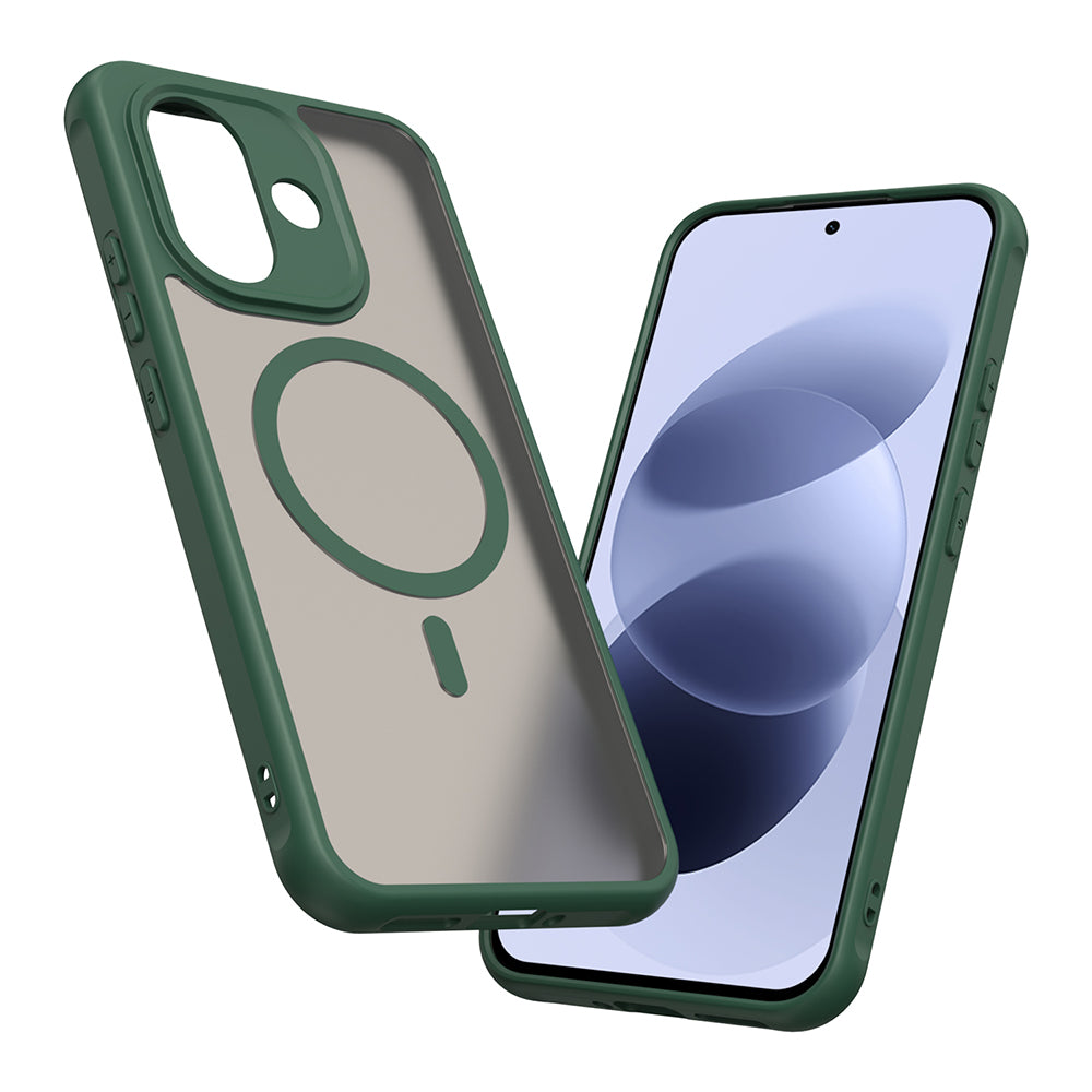 Puzdro MagSafe pre Xiaomi Redmi Note 17 Pro, Techsuit, HaloFrost II, zelené