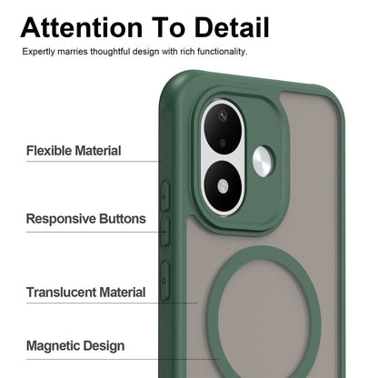 Puzdro MagSafe pre Xiaomi Redmi Note 17 Pro, Techsuit, HaloFrost II, zelené