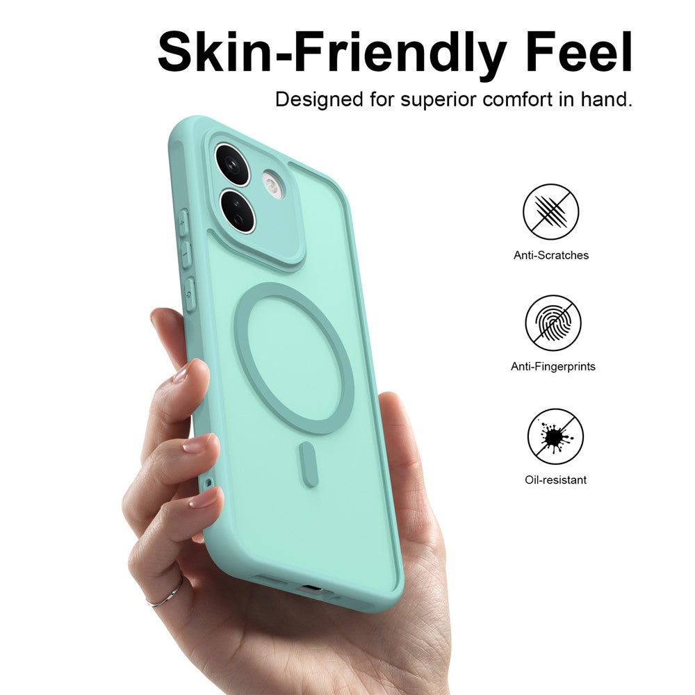 Puzdro MagSafe pre Xiaomi Redmi Note 17 Pro, Techsuit, HaloFrost II, svetlozelené