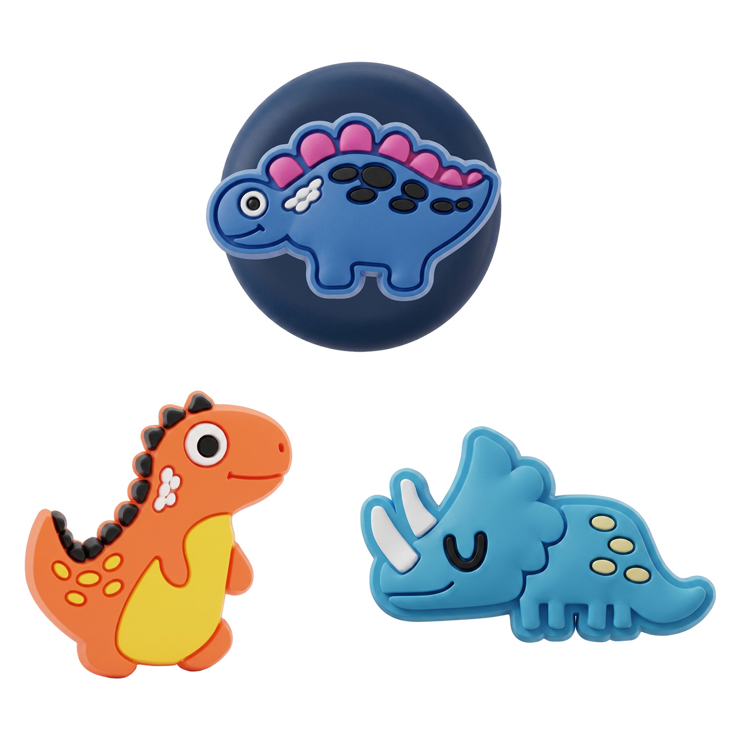 OEM Dinosaur puzdro pre Apple AirTag, Sada 3 kusy, Viacfarebné