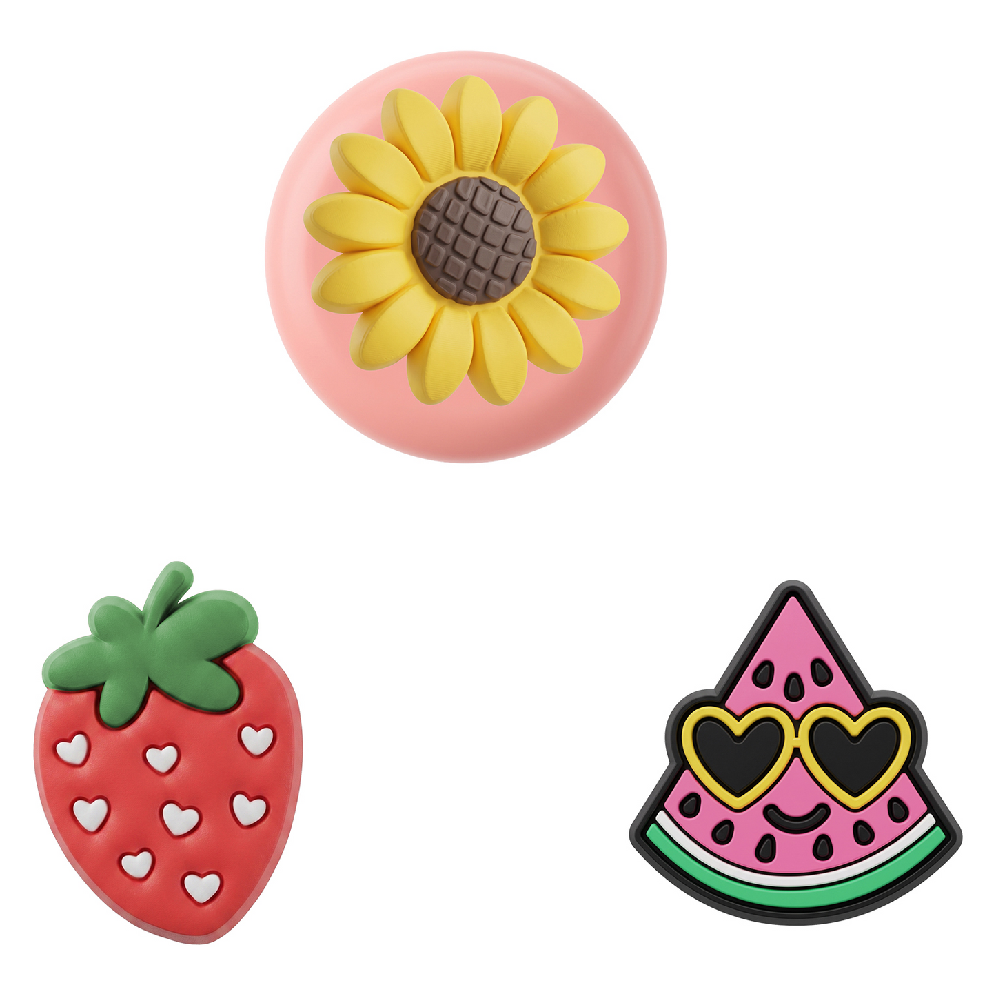 OEM Fruit obal na Apple AirTag, sada 3 kusy, viacfarebný