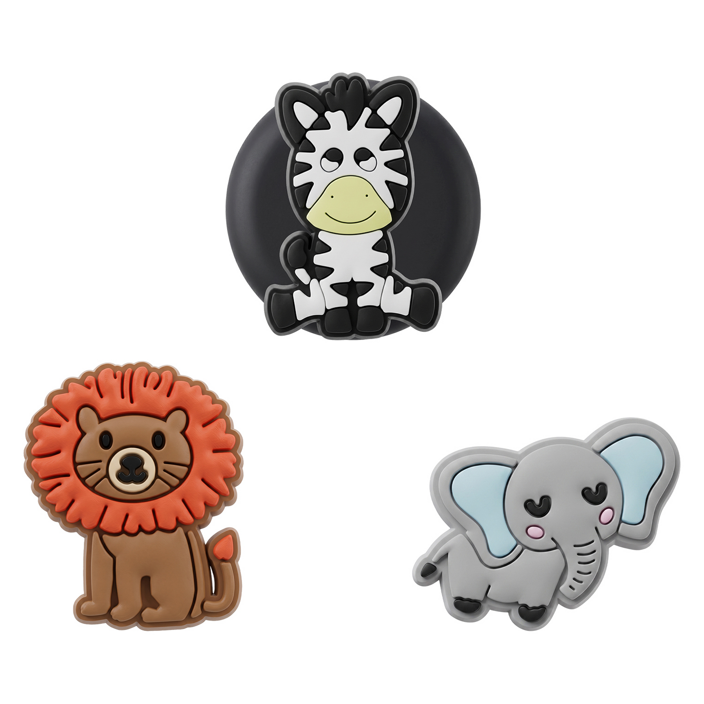 OEM Zoo puzdro pre Apple AirTag, Sada 3 kusy, Viacfarebné