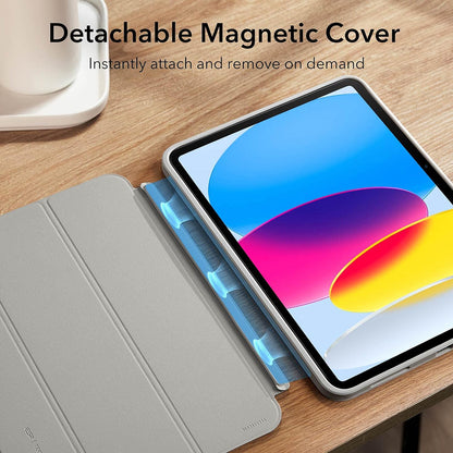 Puzdro pre Apple iPad (2025) / (2022), ESR, Ascend Hybrid, Sivé