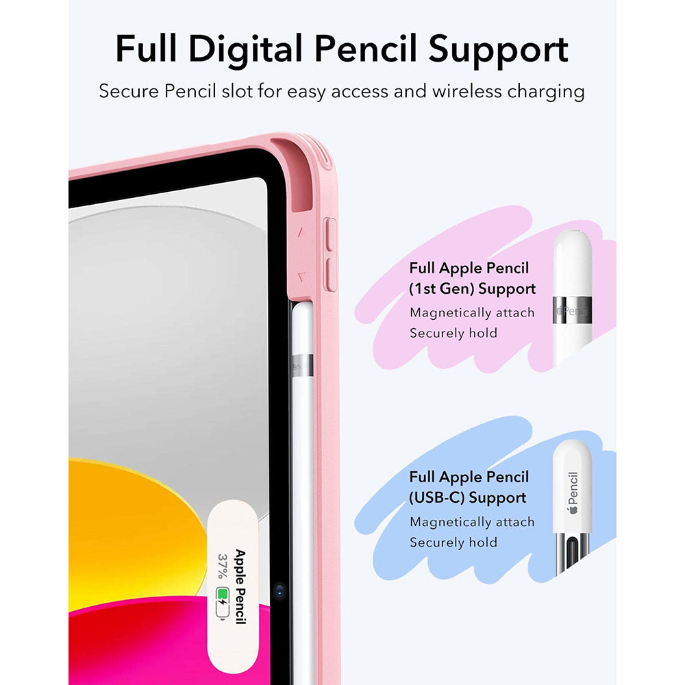 Puzdro pre Apple iPad (2025) / (2022), ESR, Flip Hybrid, Ružové