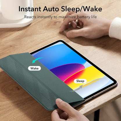 Puzdro pre Apple iPad (2025) / (2022), ESR, Rebound, Saténová zelená