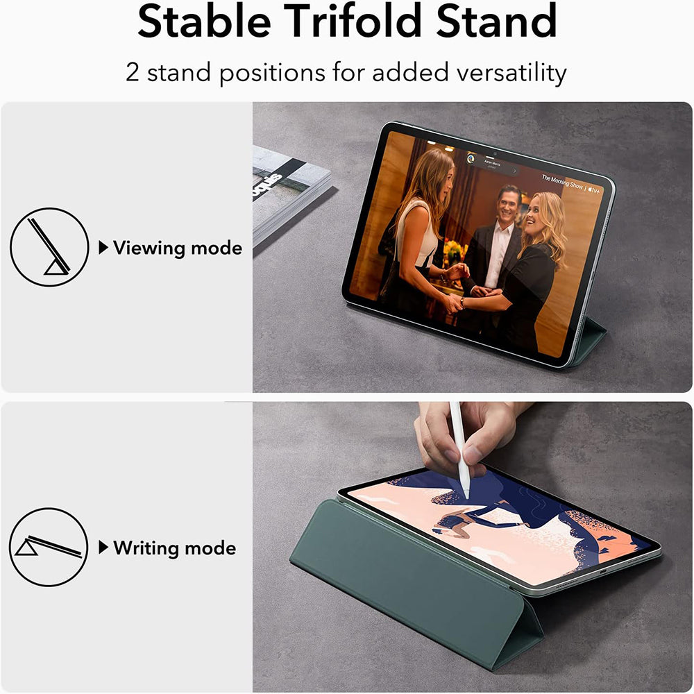 Puzdro pre Apple iPad (2025) / (2022), ESR, Rebound, Saténová zelená