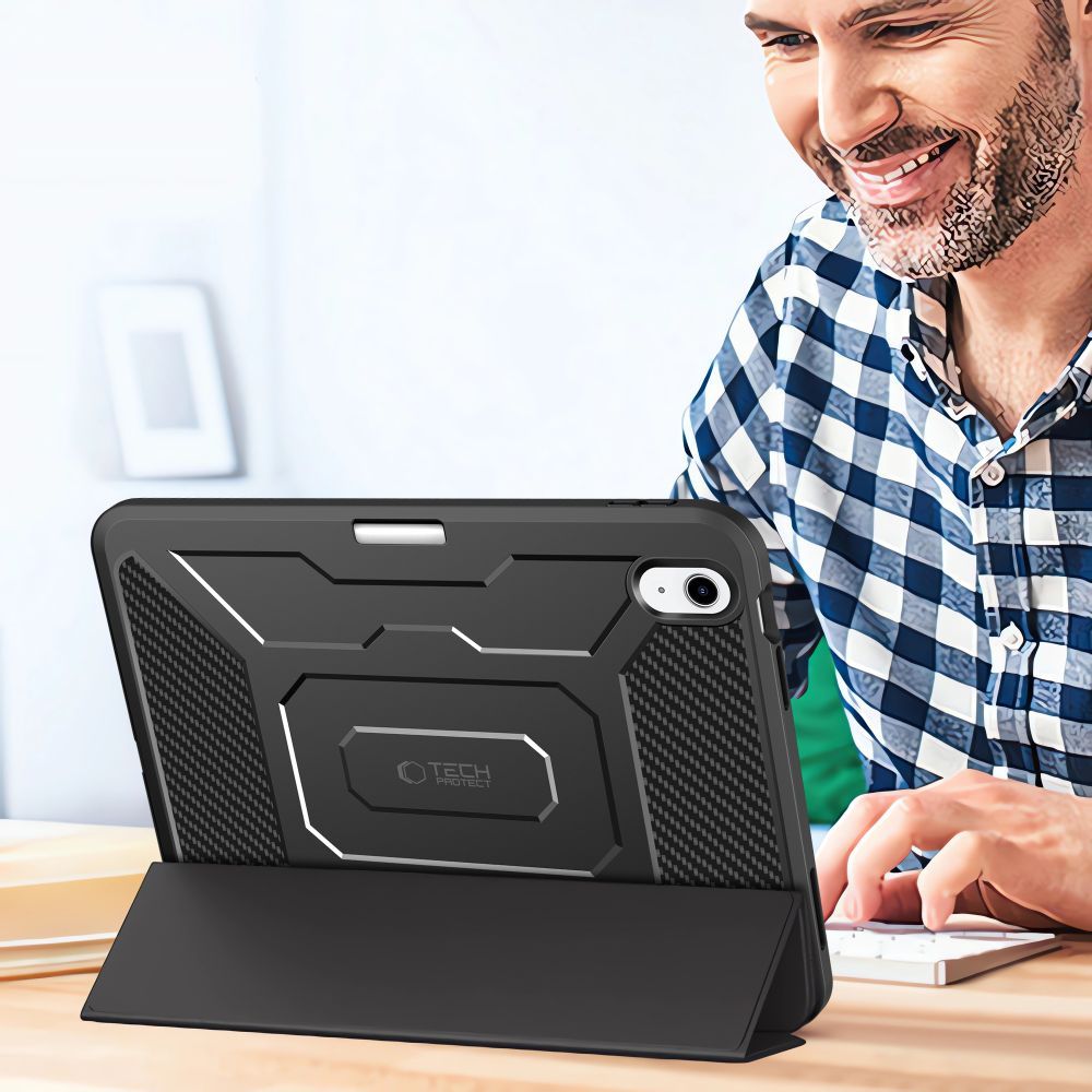 Case for Apple iPad (2025) / iPad (2022), Tech-Protect, Endurance, Black