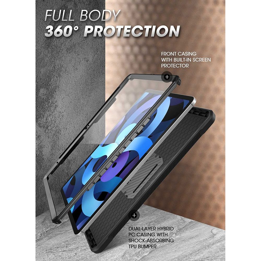 Puzdro pre Apple iPad (2025) / iPad (2022), Supcase, Unicorn Beetle Pro, Čierna