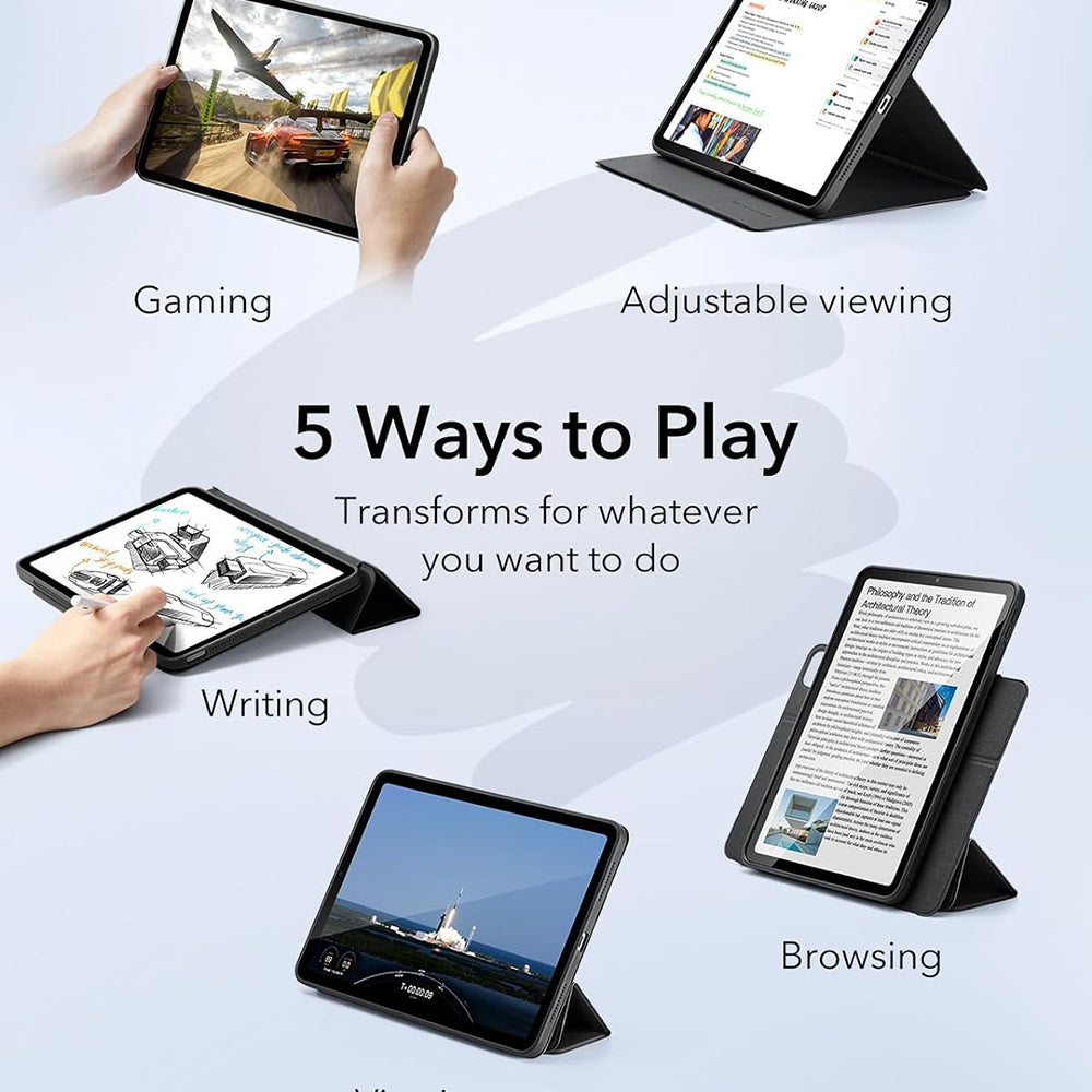 Puzdro pre Apple iPad Air 11 (2025) / Air 11 (2024) / Air (2022) / Air (2020), ESR, Rebound Hybrid, Ružové