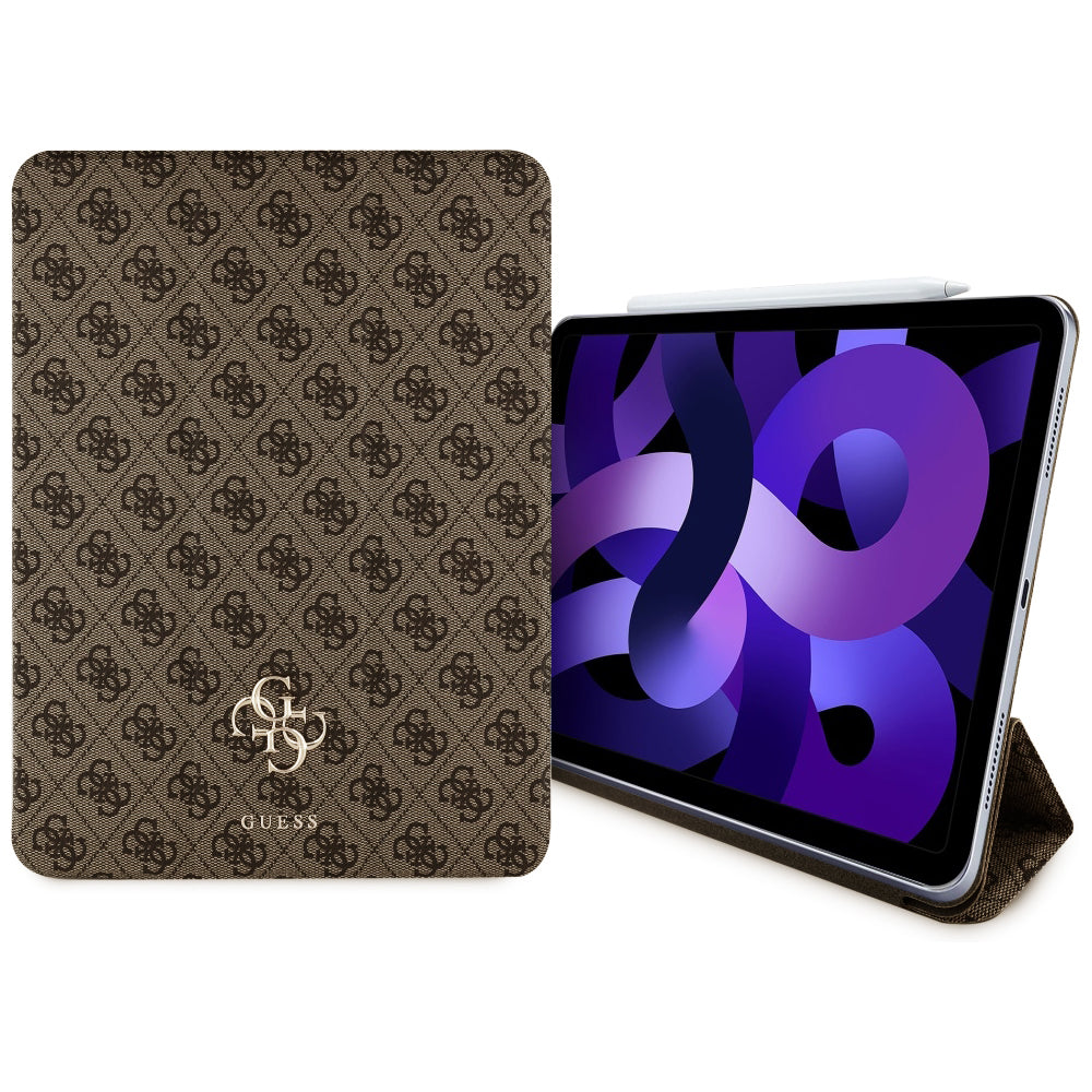 Puzdro pre Apple iPad Air 11 (2025) / Air 11 (2024), Guess, 4G Big Logo, Hnedé