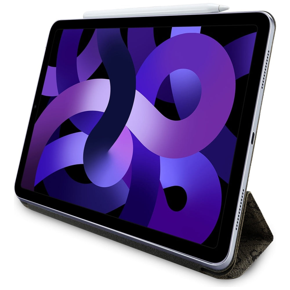 Puzdro pre Apple iPad Air 11 (2025) / Air 11 (2024), Guess, 4G Big Logo, Hnedé