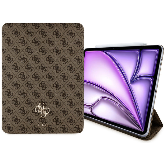 Puzdro pre Apple iPad Air 13 (2025) / Air 13 (2024), Guess, 4G Big Logo, Hnedé