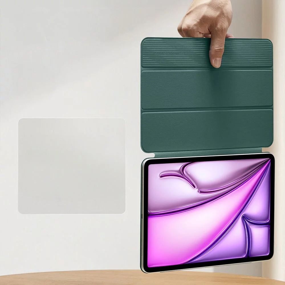 Puzdro pre Apple iPad Air 13 (2025) / Air 13 (2024) / Pro 12.9 (2022) / Pro 12.9 (2021) / Pro 12.9 (2020), ESR, Rebound, Saténová zelená