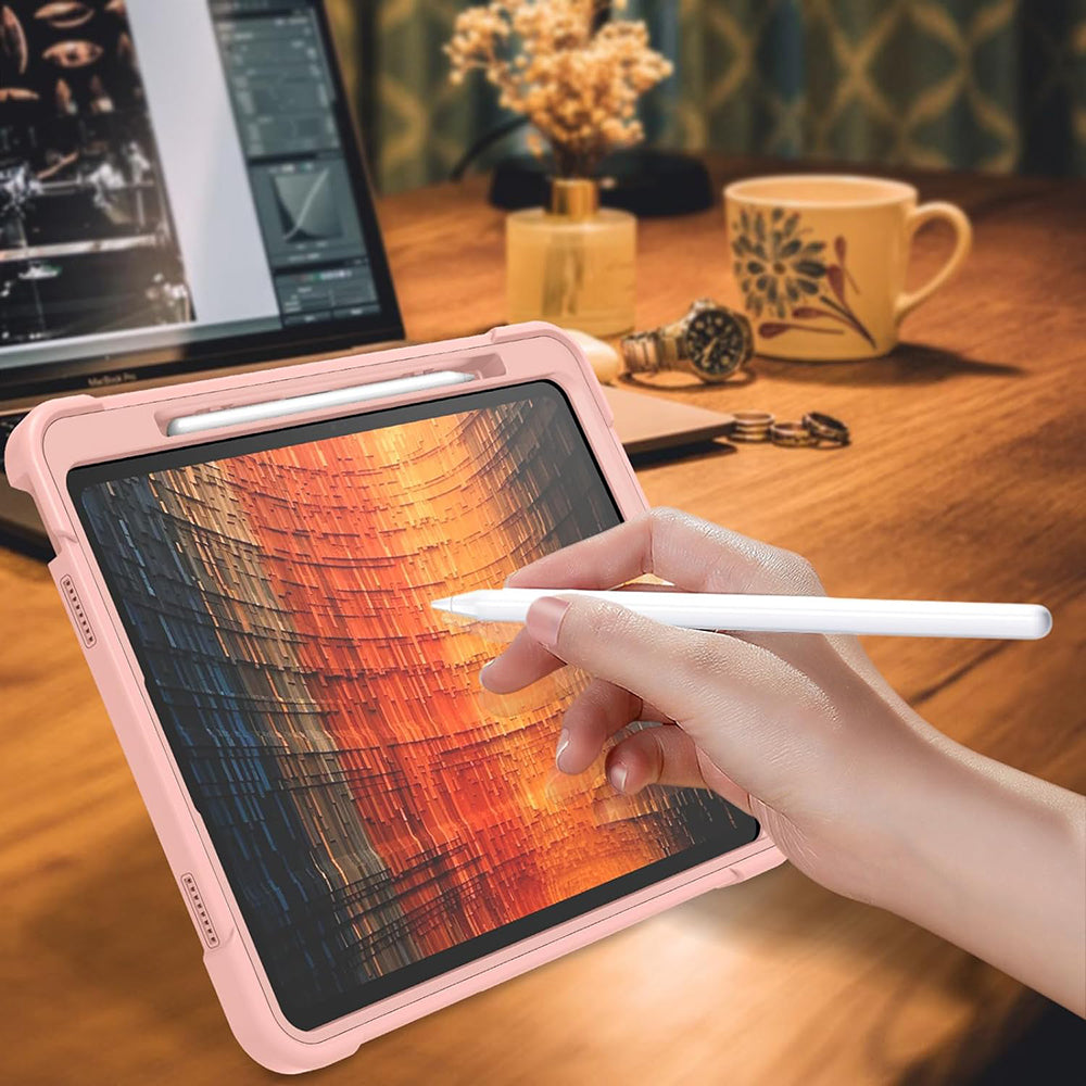 Puzdro pre Apple iPad Air 13 (2026) / Air 13 (2025) / Air 13 (2024), Techsuit, Rugged TabShell, ružové