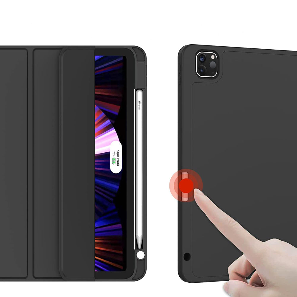 Puzdro pre Apple iPad Pro 11 (2022) / Pro 11 (2021) / Pro 11 (2020) / Pro 11 (2018), Techsuit, Flex Trifold, Čierne