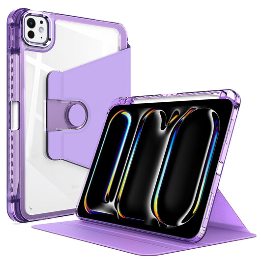 Puzdro pre Apple iPad Pro 11 (2024), Techsuit, Crystal Vision, Fialová