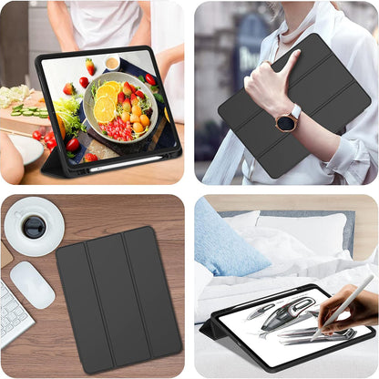 Puzdro pre Apple iPad Pro 12.9 (2022) / Pro 12.9 (2021) / Pro 12.9 (2020) / Pro 12.9 (2018), Techsuit, Flex Trifold, Modrá