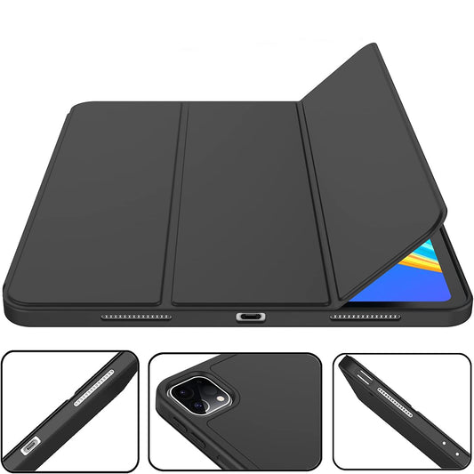 Case for Apple iPad Pro 12.9 (2022) / Pro 12.9 (2021) / Pro 12.9 (2020) / Pro 12.9 (2018), Techsuit, Flex Trifold, Black