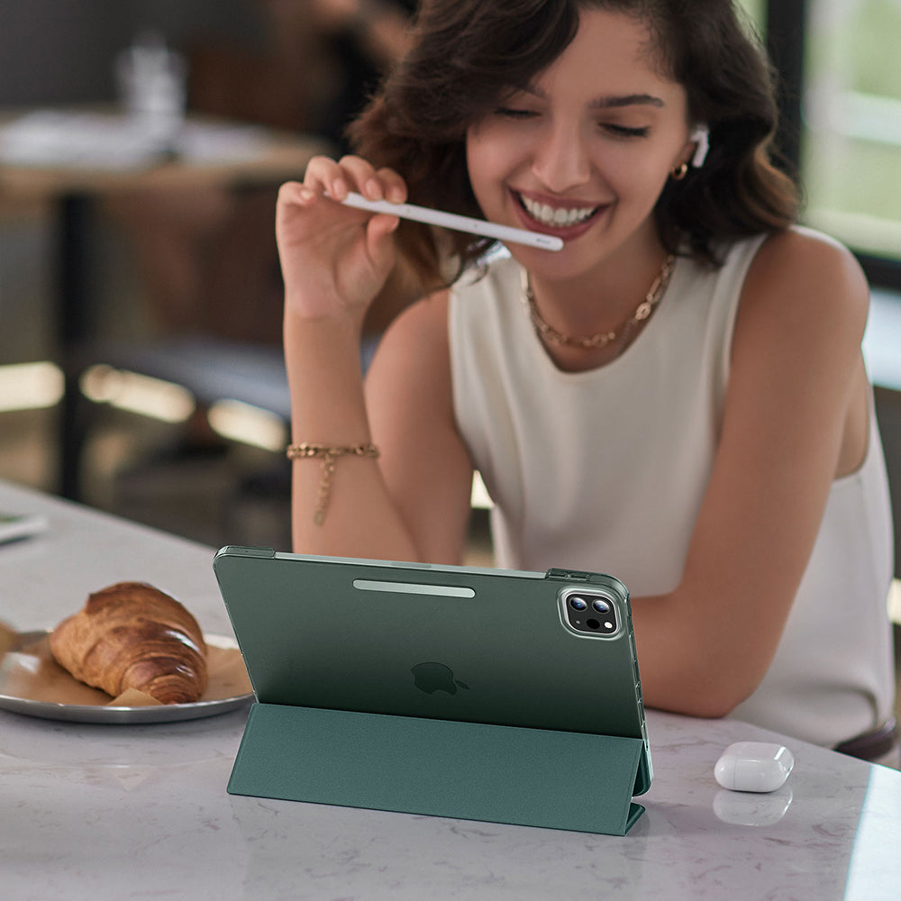 Puzdro pre Apple iPad Pro 13 (2024), ESR, Ascend Trifold, Saténová zelená