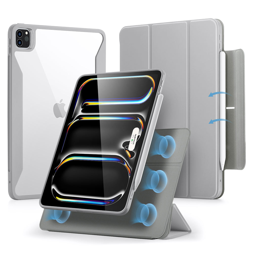 Puzdro pre Apple iPad Pro 13 (2024), ESR, Rebound Hybrid, Sivé