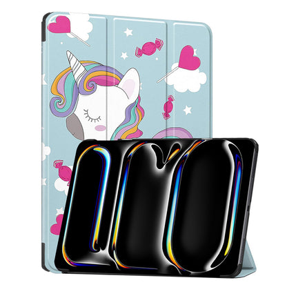 Obal na Apple iPad Pro 13 (2024), Techsuit, FoldPro Unicorn, viacfarebný