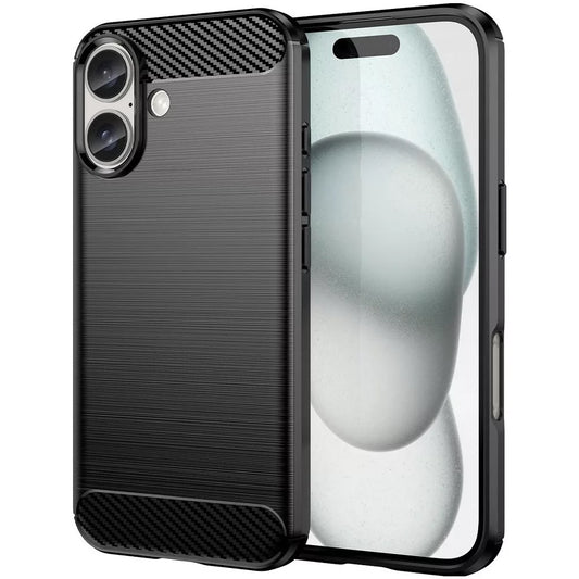 Puzdro pre Apple iPhone 16 Plus, OEM, Karbón, Čierne