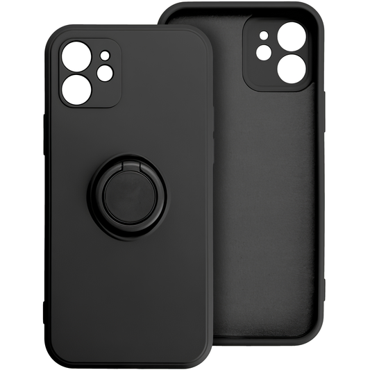 Puzdro pre Apple iPhone 16 Plus, OEM, Silikónový krúžok, Čierne