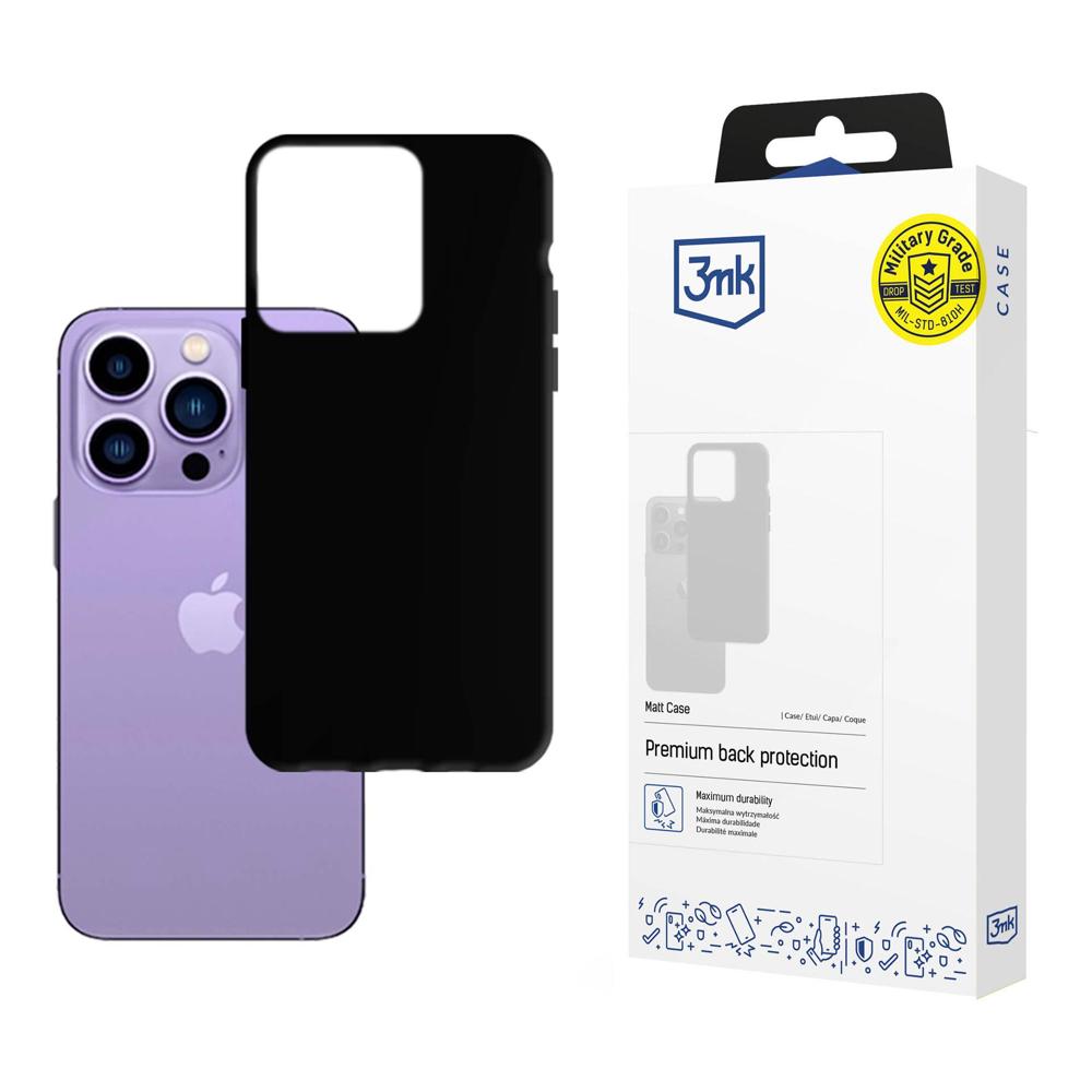 Puzdro pre Apple iPhone 14 Pro Max, 3MK, Matné Čierne