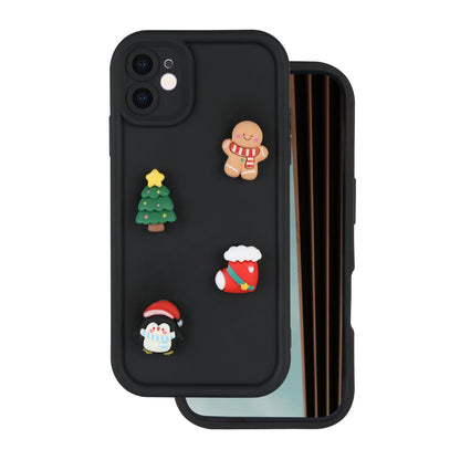 Obal na Apple iPhone 15 Pro, OEM, Ultra Trendy 3D Christmas, čierny