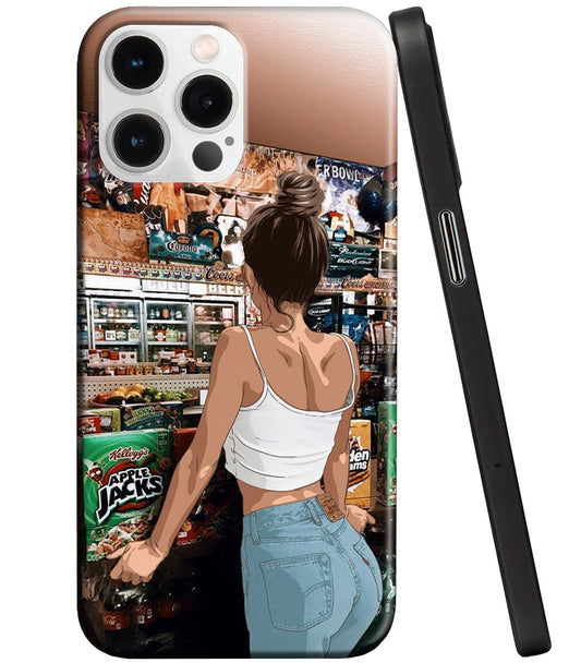 Obal na Apple iPhone 14 Pro, Perfect Case, Favourites Series Girl, viacfarebný