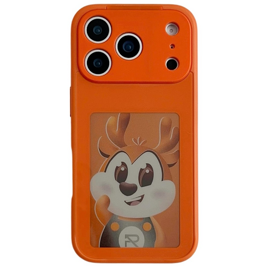 Puzdro pre Apple iPhone 17 Pro, OEM, prispôsobený E-Ink displej, oranžové