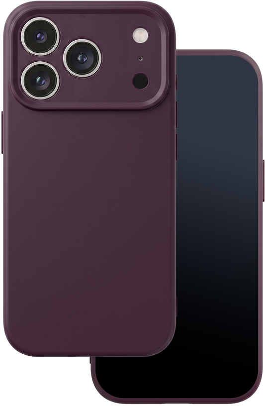 Puzdro pre Apple iPhone 18 Pro / 17 Pro, OEM, Silikón, Bordová