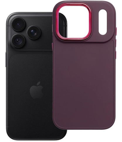 Case for Apple iPhone 18 Pro / iPhone 17 Pro, OEM, Frame, Burgundy