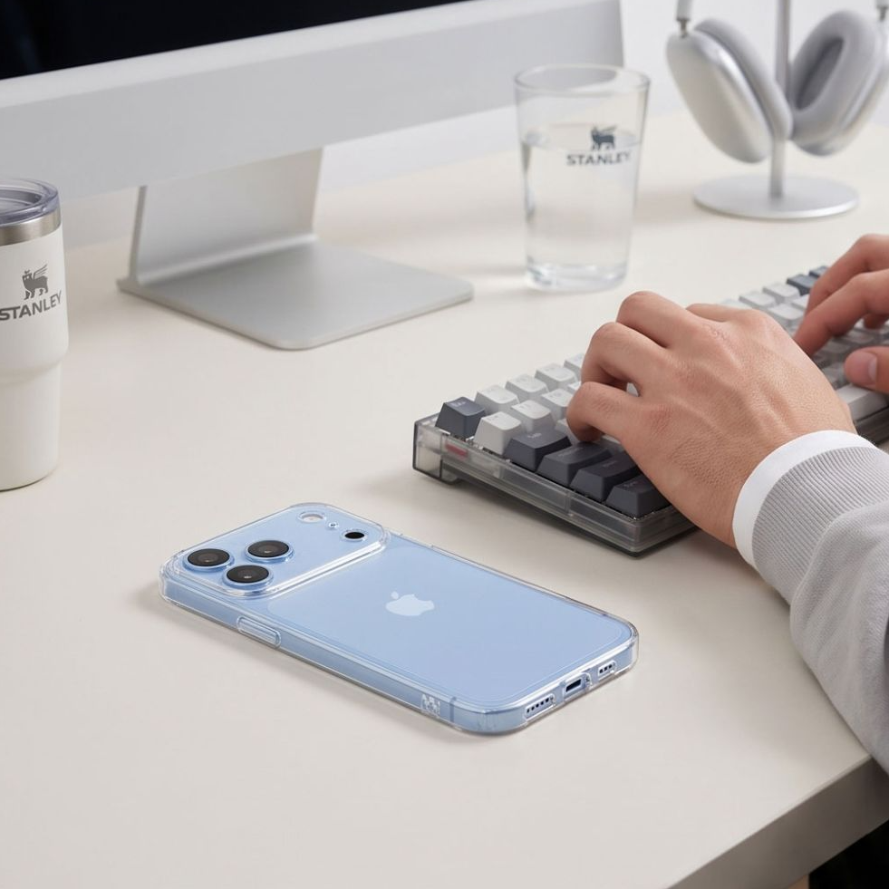 Puzdro pre Apple iPhone 18 Pro Max / 17 Pro Max, Tech-Protect, Flexair s ochranným sklom, priehľadné
