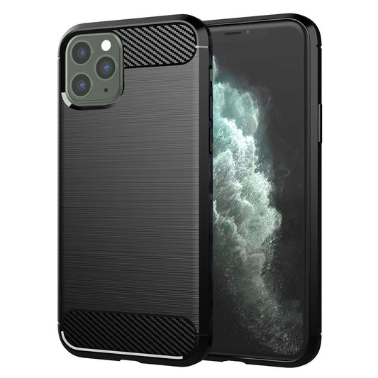 Puzdro pre Apple iPhone 11 Pro Max, Techsuit, Karbón, Čierne