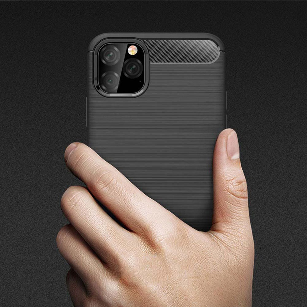 Case for Apple iPhone 11 Pro Max, Techsuit, Carbon, Black
