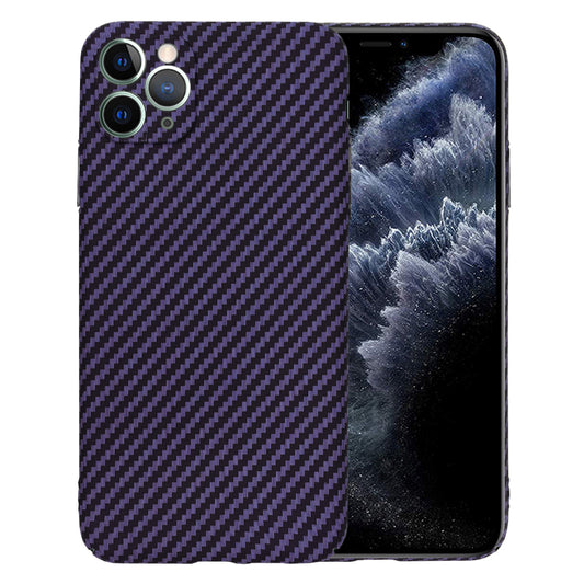 Puzdro pre Apple iPhone 11 Pro Max, Techsuit, Carbonite FiberShell, Fialové