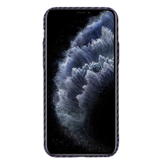 Puzdro pre Apple iPhone 11 Pro, Techsuit, Carbonite FiberShell, Fialové