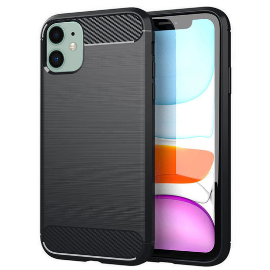 Obal na Apple iPhone 11, Techsuit, Karbón, Čierny