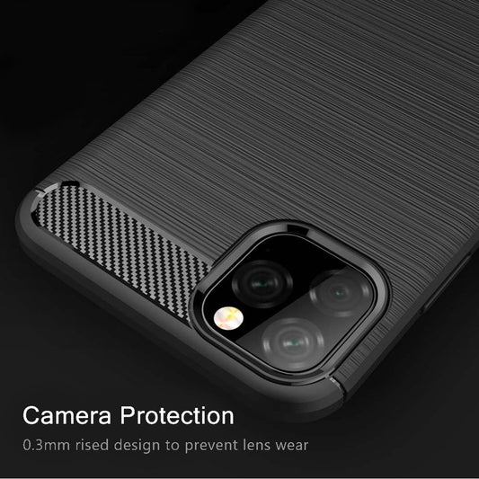 Obal na Apple iPhone 11, Techsuit, Karbón, Čierny