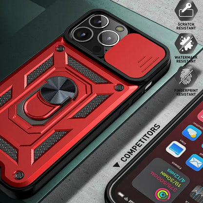 Puzdro pre Apple iPhone 12 / 12 Pro, Techsuit, CamShield, Čierne