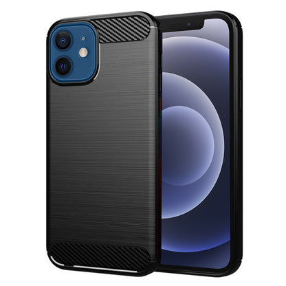 Puzdro pre Apple iPhone 12 / 12 Pro, Techsuit, Karbón, Čierne