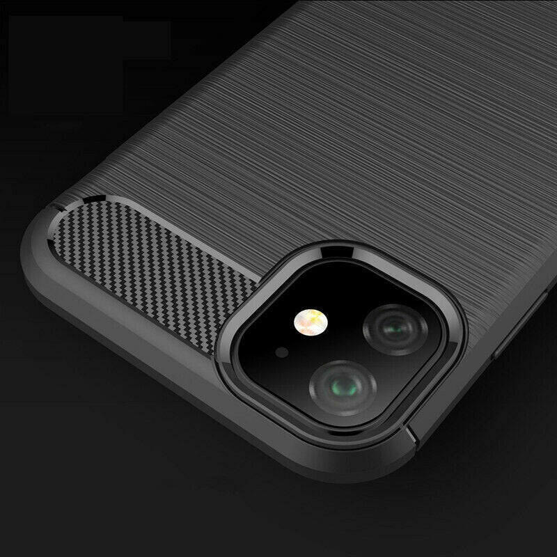 Puzdro pre Apple iPhone 12 / 12 Pro, Techsuit, Karbón, Čierne