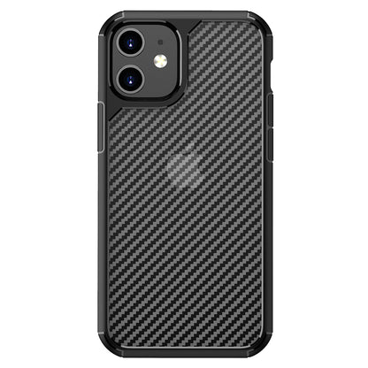 Puzdro pre Apple iPhone 12 / 12 Pro, Techsuit, CarbonFuse, Čierne